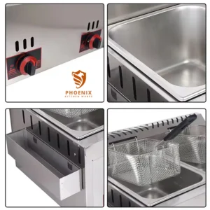 سرخ‌کن گازی رستورانی با شعله مستقیم