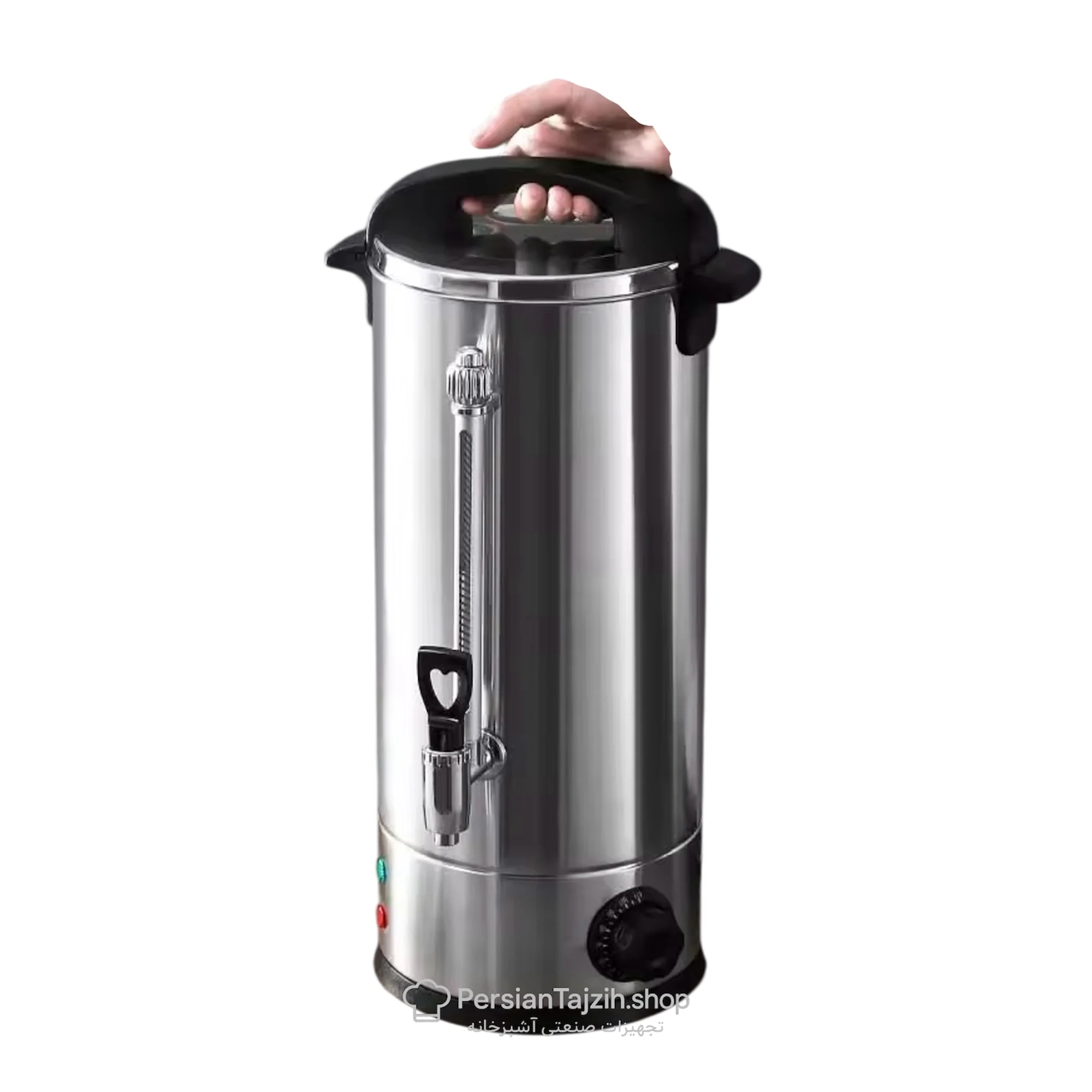 سماور برقی ۴۵ لیتری فونیکس مدل PHOENIX بدنه استیل دوجداره