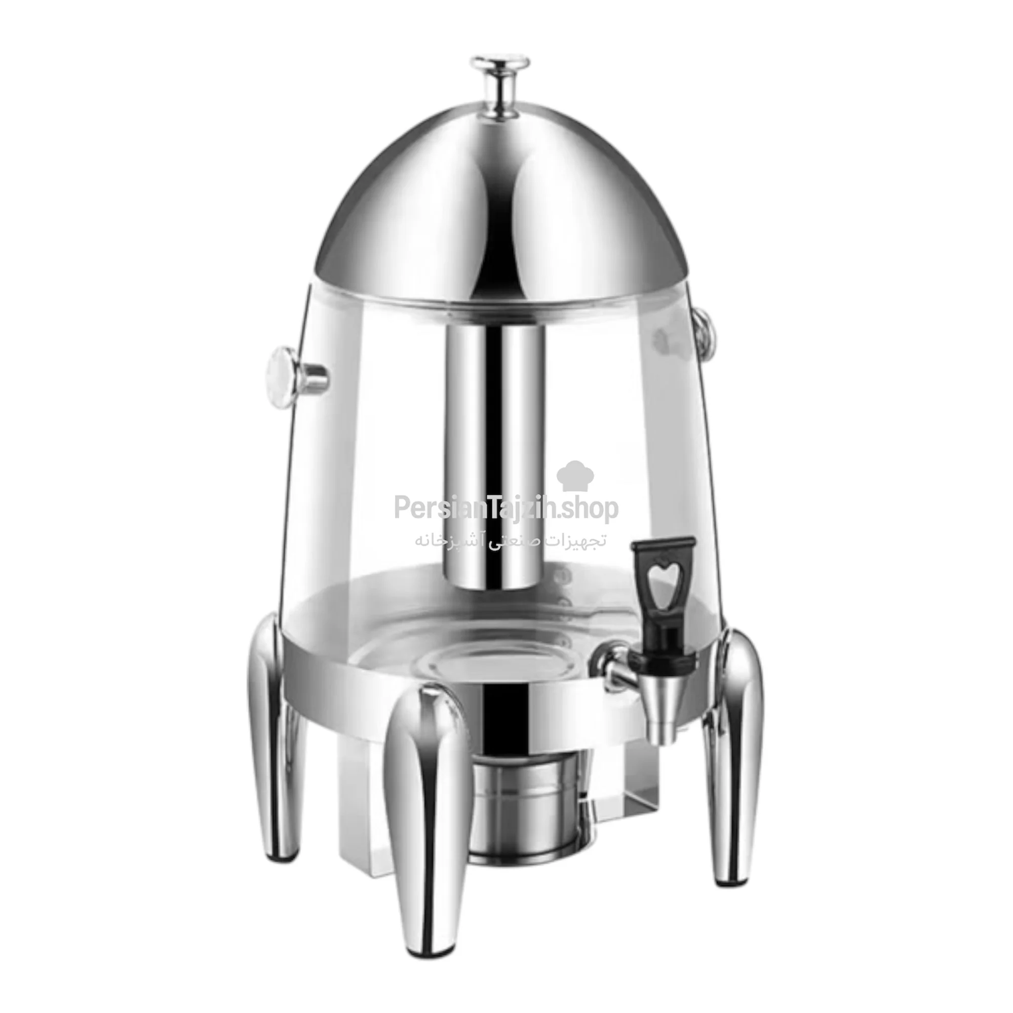 دیسپنسر شربت ۱۲ لیتری فونیکس PHOENIX بدنه شیشه و پایه استیل