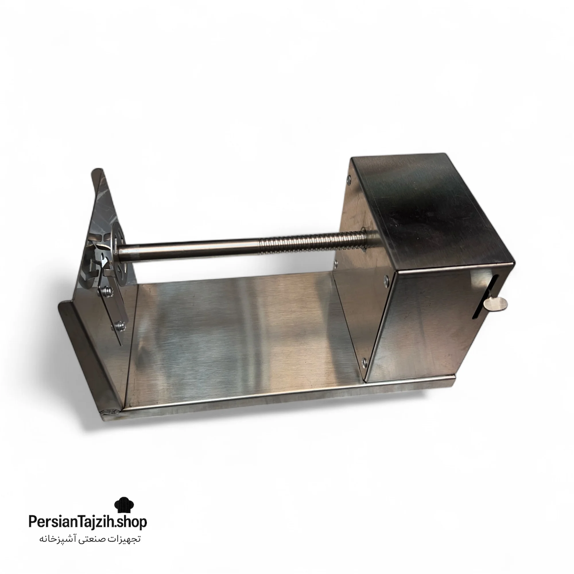 فر چیپس دستی استیل با دسته چرخان