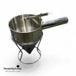 قیف استیل وافل با پایه نگهدارنده