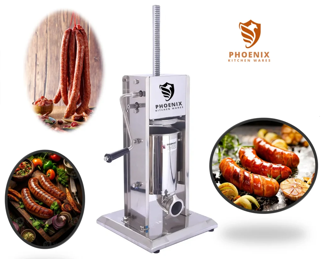 سوسیس‌ پرکن دستی فونیکس مدل TH-3L با بدنه استیل