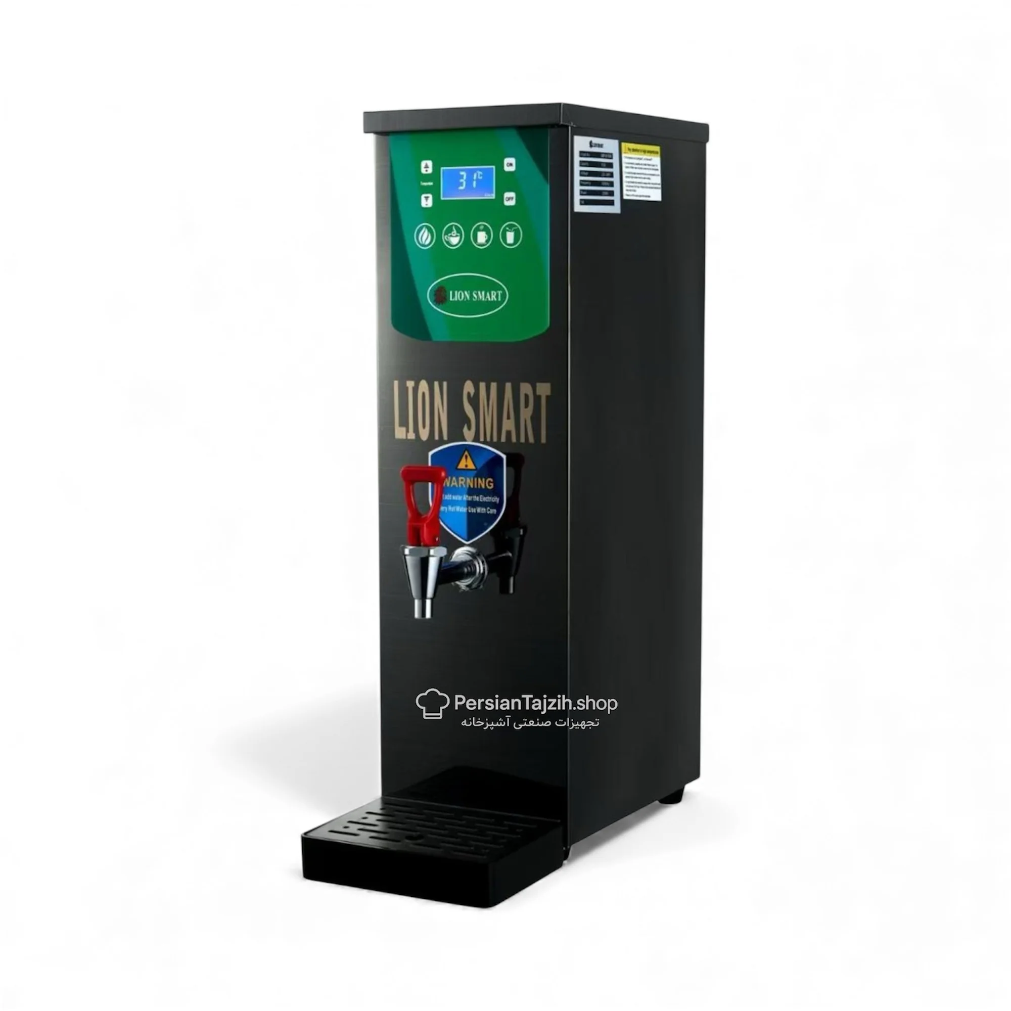 بویلر رنگ مشکی اسمارت زاویه روبرو