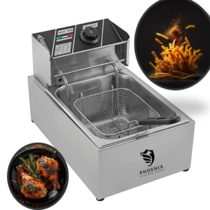 جزئیات بدنه استیل سرخ‌کن صنعتی فونیکس ۶ لیتری