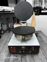 وافل ساز حرفه‌ای مخصوص نان بستنی با صفحات تفلون